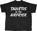 TAQUITOS IN THE AIRFRYER TEXT GRAPHIC
